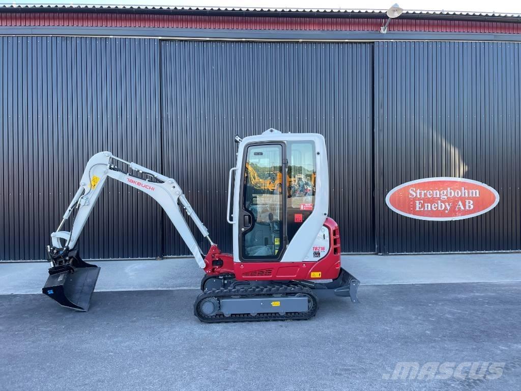 Takeuchi TB 216 Mini ekskavatörler, 7 tona dek
