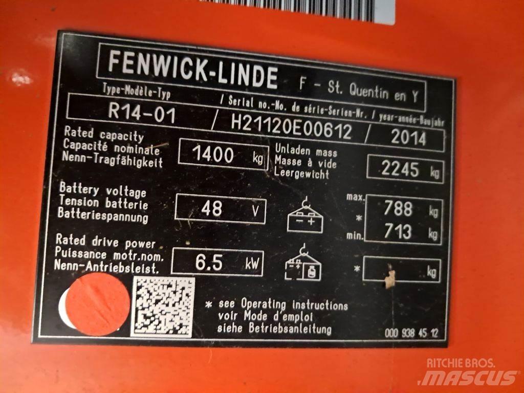 Linde R14-01 Reach truck - depo içi istif araçları