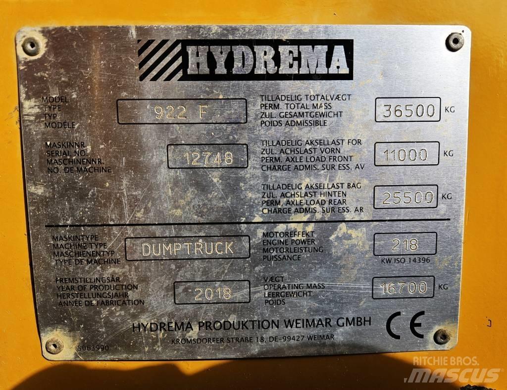 Hydrema 922 F Belden kirma kamyonlar