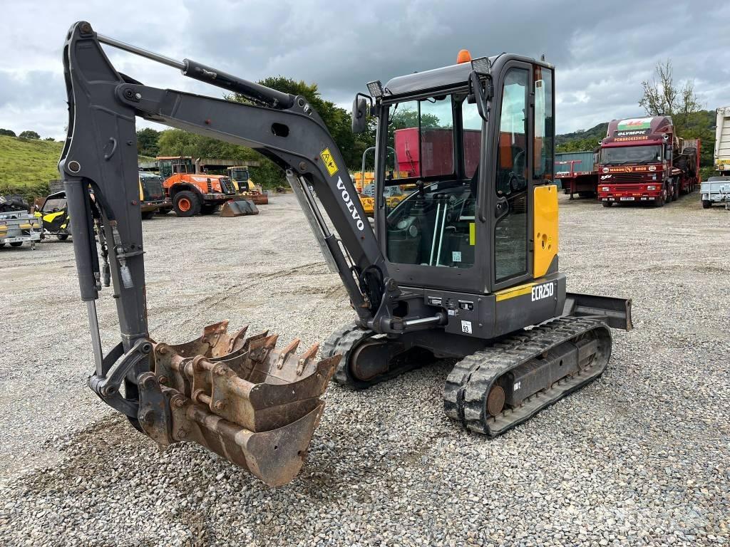 Volvo ECR 25 D Mini ekskavatörler, 7 tona dek