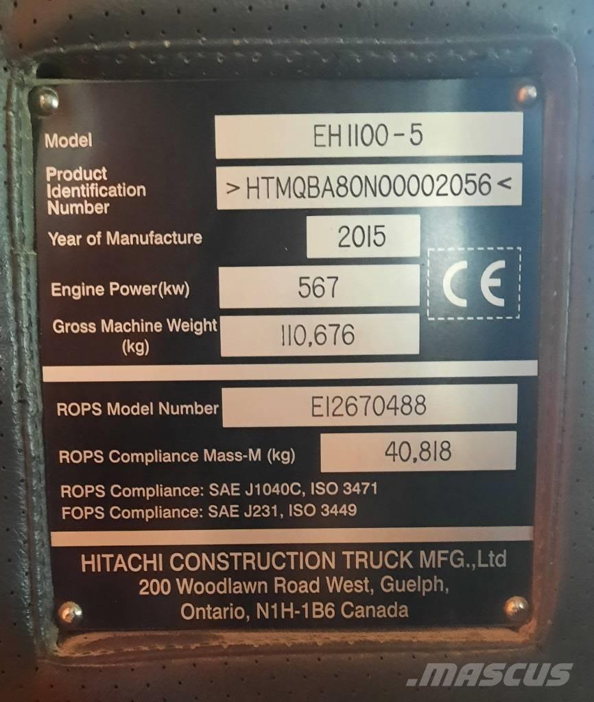 Hitachi EH 1100-5 Yol disi kaya kamyonu