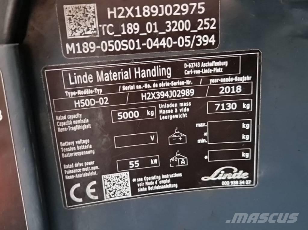 Linde H50D-02 Dizel forkliftler
