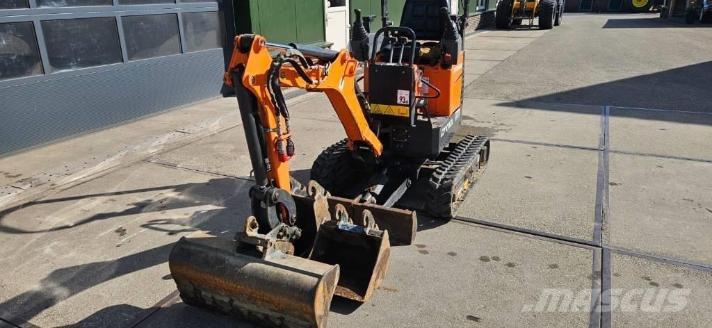Doosan DX 10 Z Mini ekskavatörler, 7 tona dek