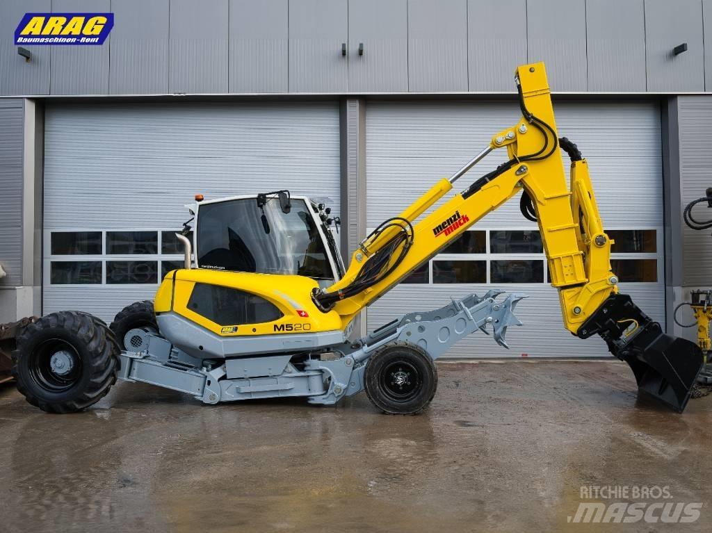 Menzi Muck M520 Lastik tekerli ekskavatörler