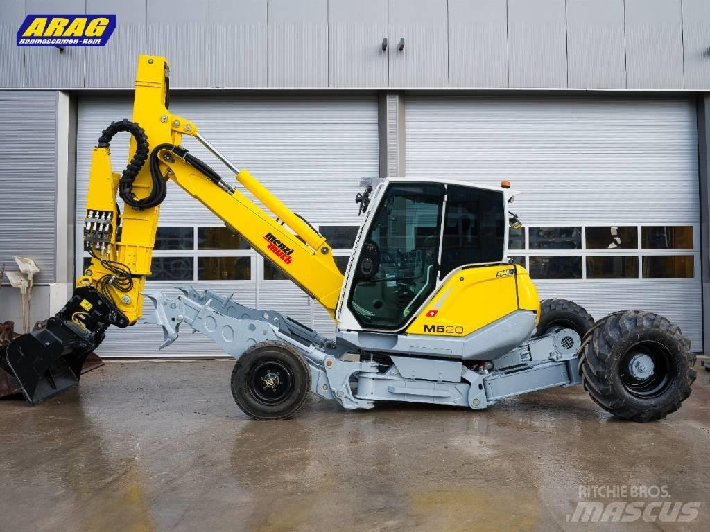 Menzi Muck M520 Lastik tekerli ekskavatörler