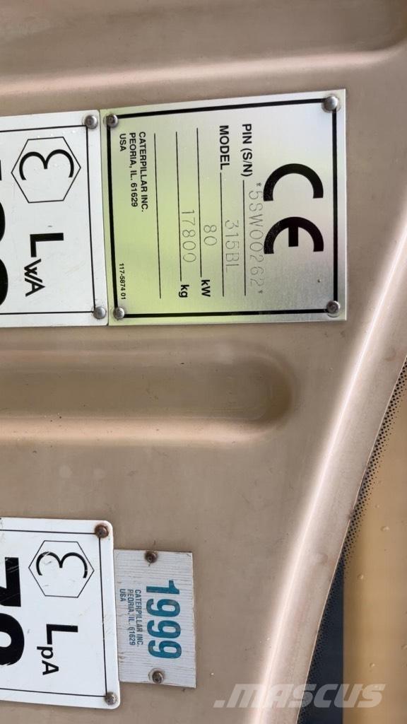 CAT 315 B L Paletli ekskavatörler