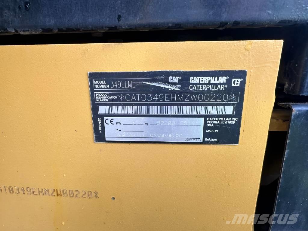 CAT 349 E Paletli ekskavatörler