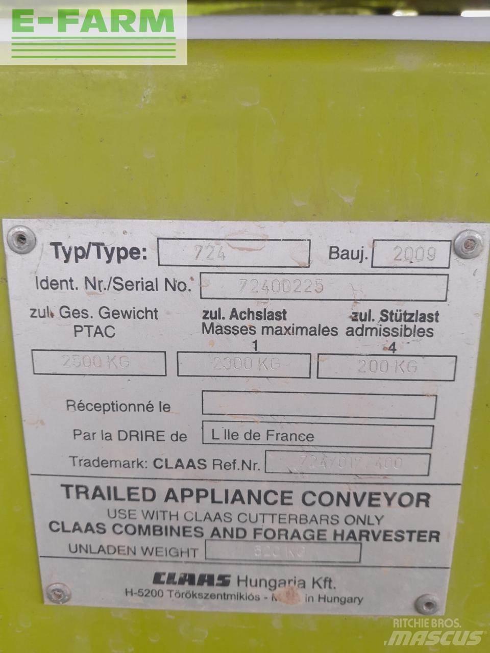CLAAS SW C 430 Biçerdöver aksesuarlari