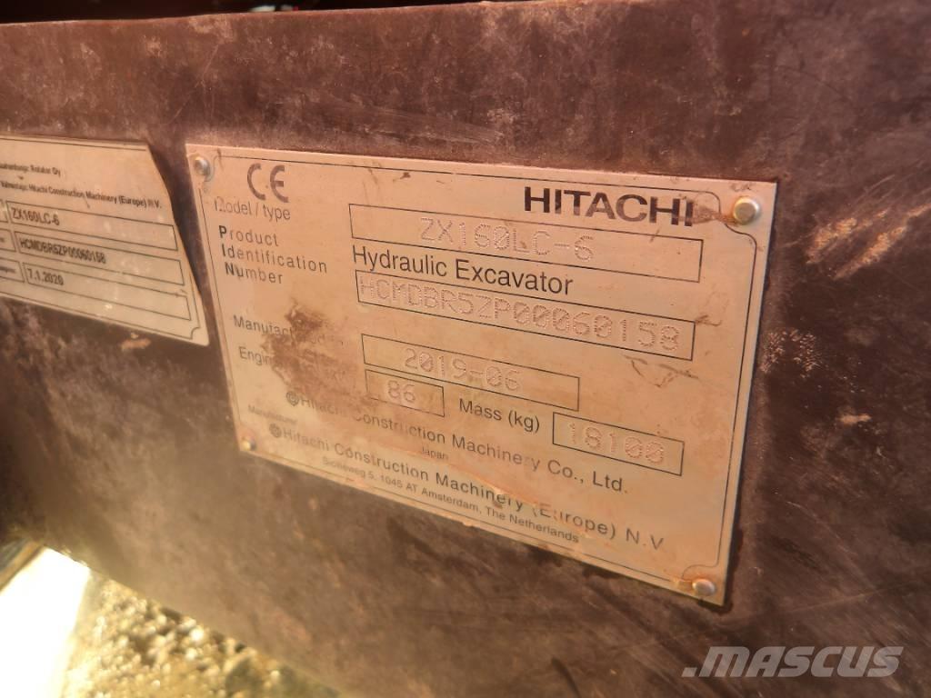 Hitachi ZX 160 LC Paletli ekskavatörler