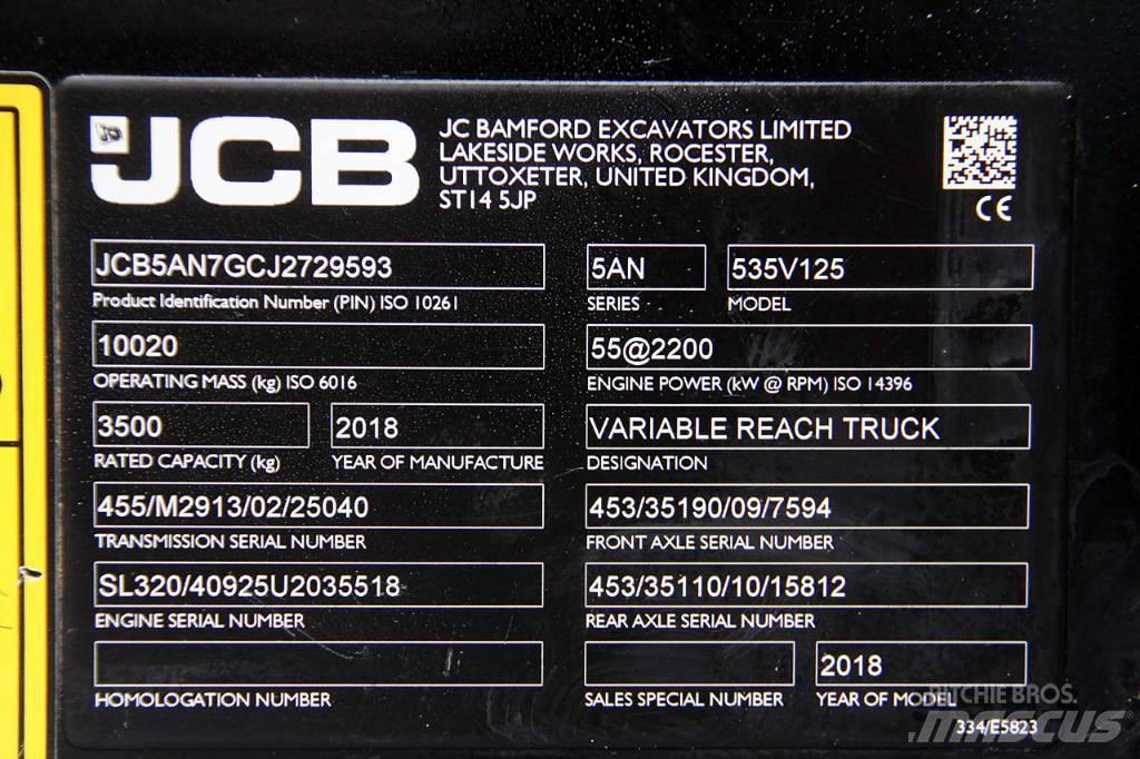 JCB 535-125 Teleskopik yükleyiciler