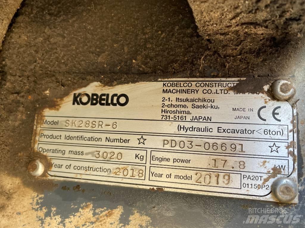 Kobelco SK 28 Mini ekskavatörler, 7 tona dek