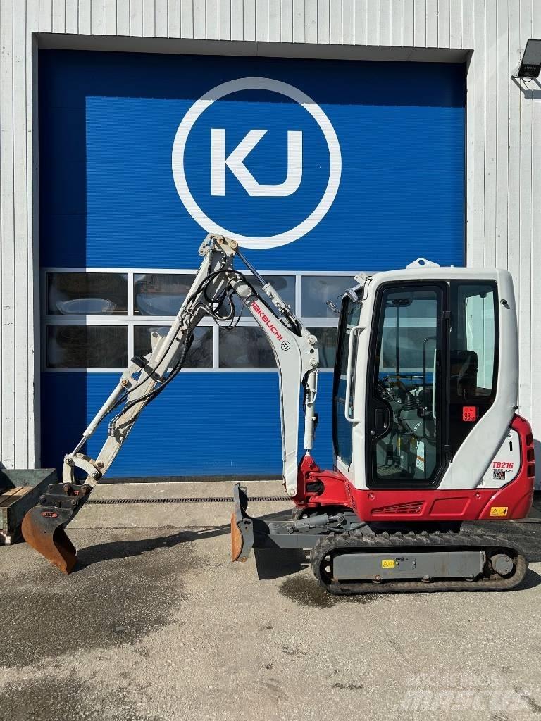 Takeuchi TB 216 Mini ekskavatörler, 7 tona dek