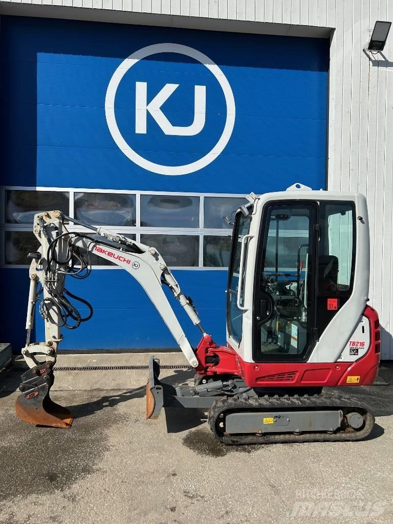 Takeuchi TB 216 Mini ekskavatörler, 7 tona dek