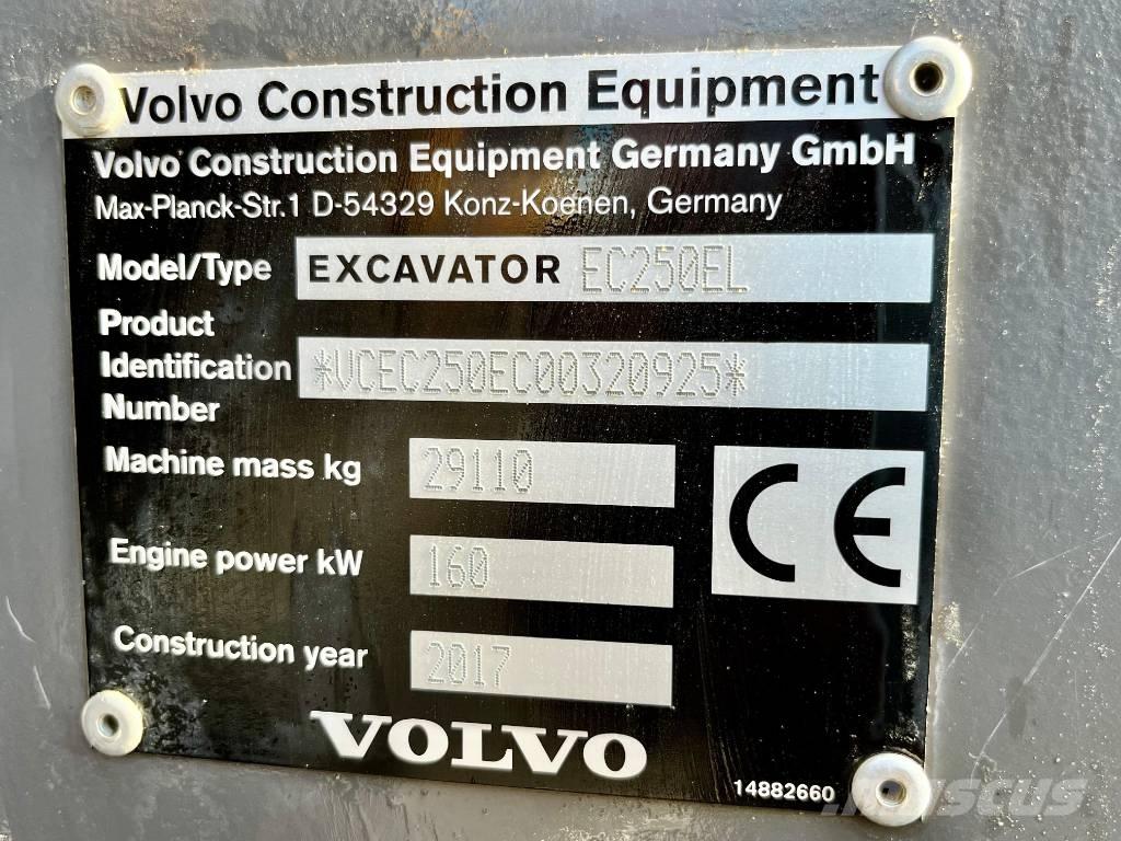 Volvo EC 250 E Paletli ekskavatörler