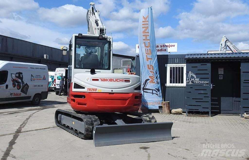 Takeuchi TB 260 Mini ekskavatörler, 7 tona dek
