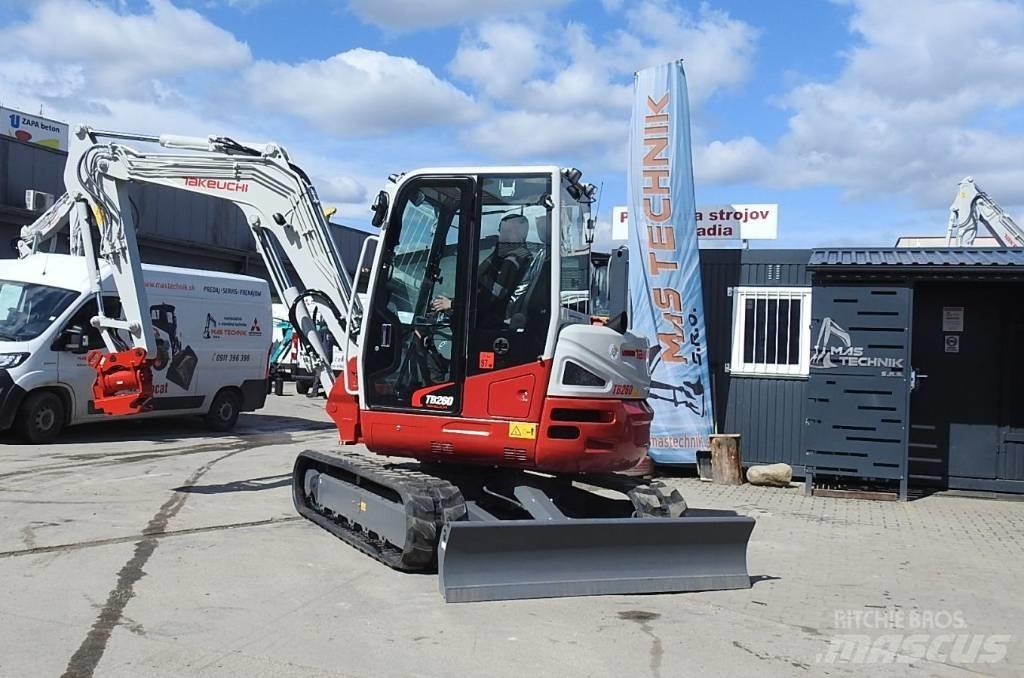 Takeuchi TB 260 Mini ekskavatörler, 7 tona dek