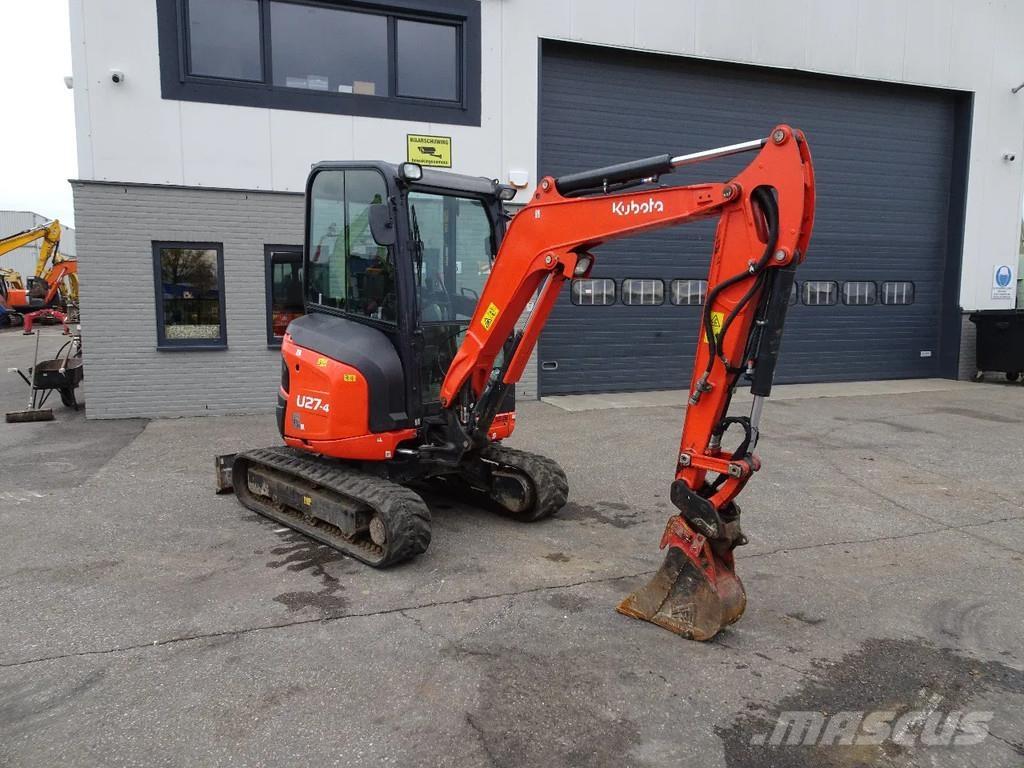 Kubota U27-4 Mini ekskavatörler, 7 tona dek