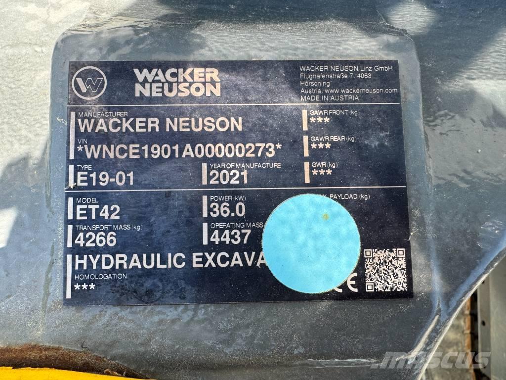 Wacker Neuson ET42 Paletli ekskavatörler