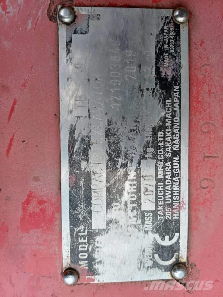 Takeuchi TB 219 Mini ekskavatörler, 7 tona dek