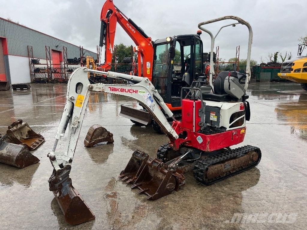 Takeuchi TB 210 R Mini ekskavatörler, 7 tona dek