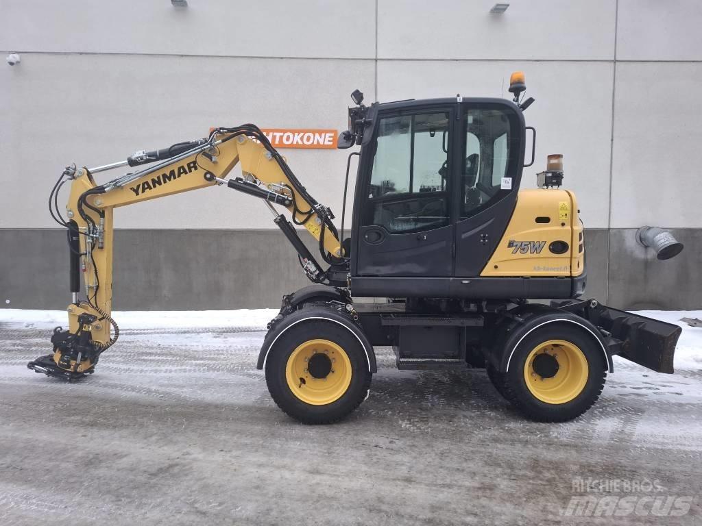 Yanmar B 75 W Lastik tekerli ekskavatörler
