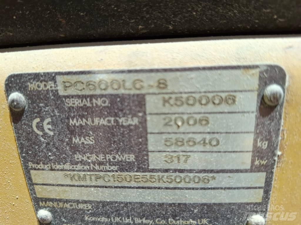 Komatsu PC 600 LC-8 Paletli ekskavatörler