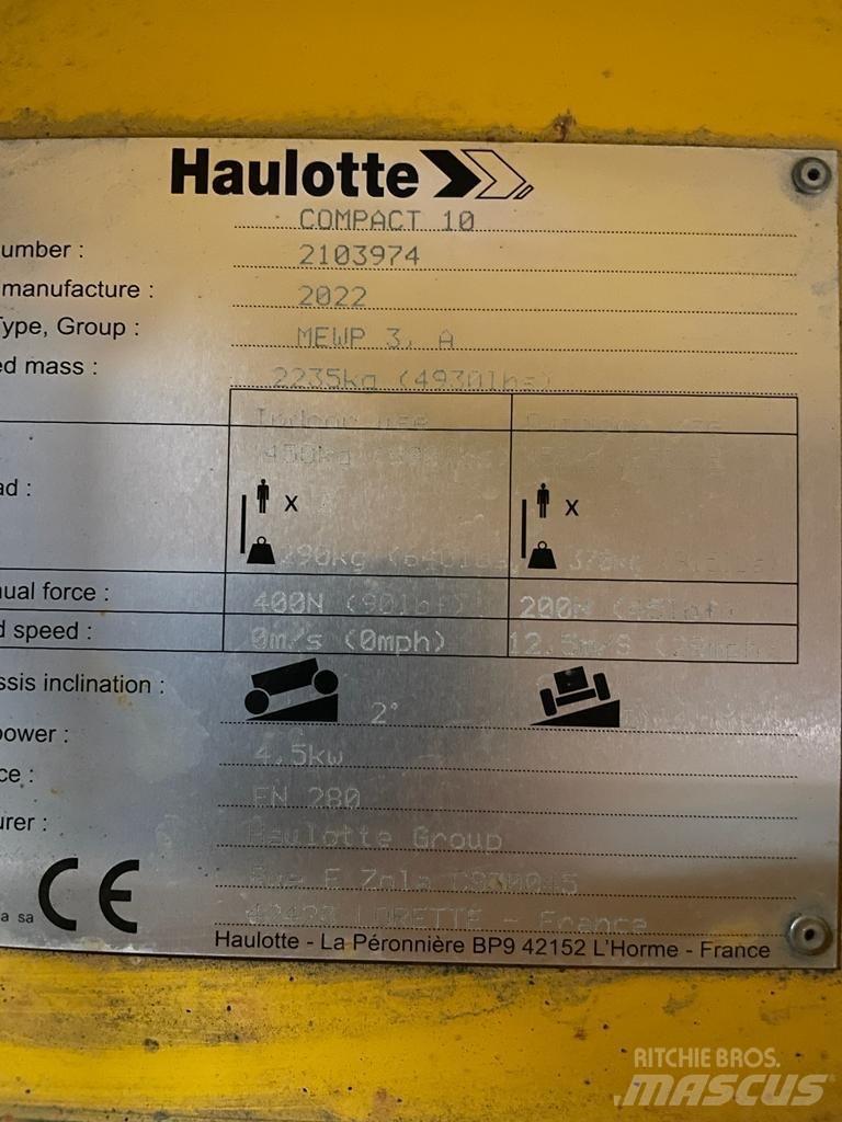 Haulotte Compact 10 Makasli platformlar