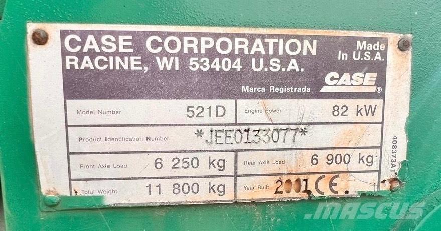 CASE 521 D Tekerlekli yükleyiciler
