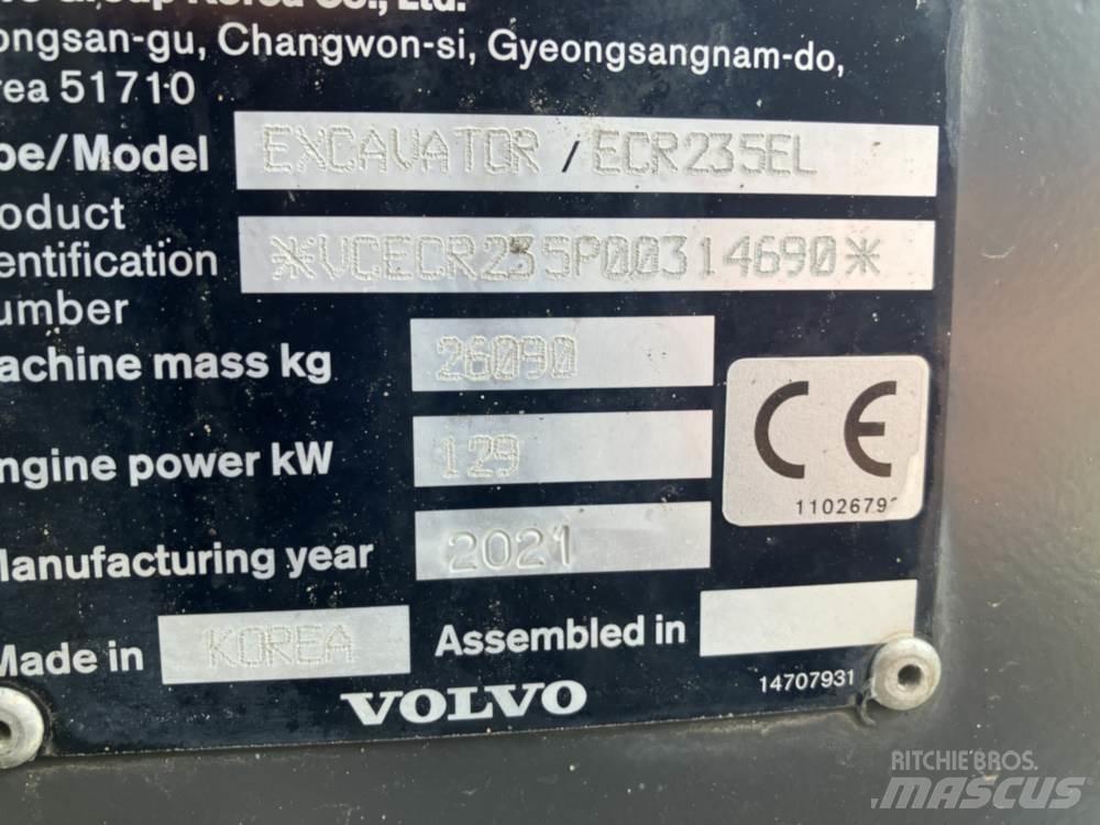 Volvo ECR235EL Paletli ekskavatörler