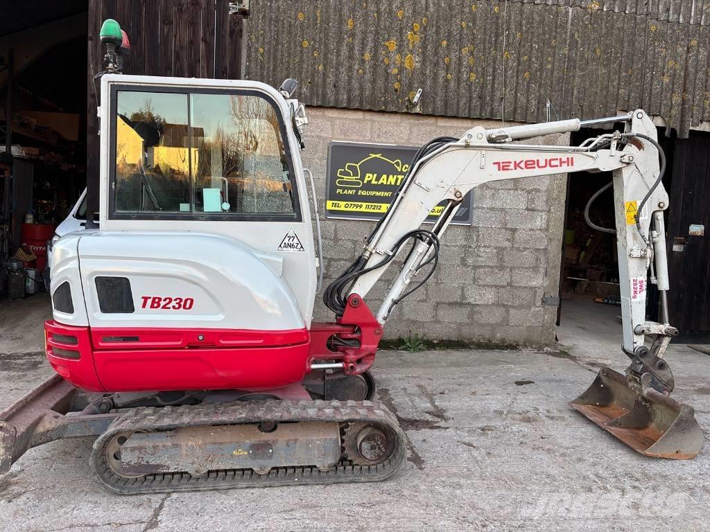 Takeuchi TB 230 Mini ekskavatörler, 7 tona dek
