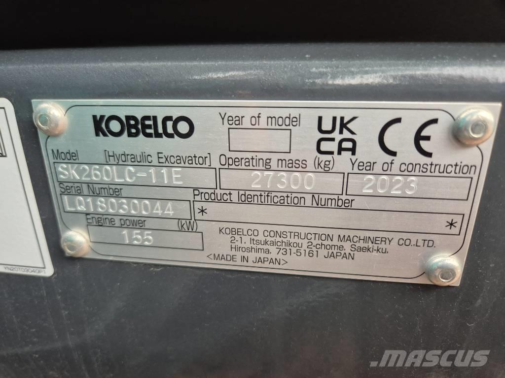 Kobelco SK260LC-11E Paletli ekskavatörler