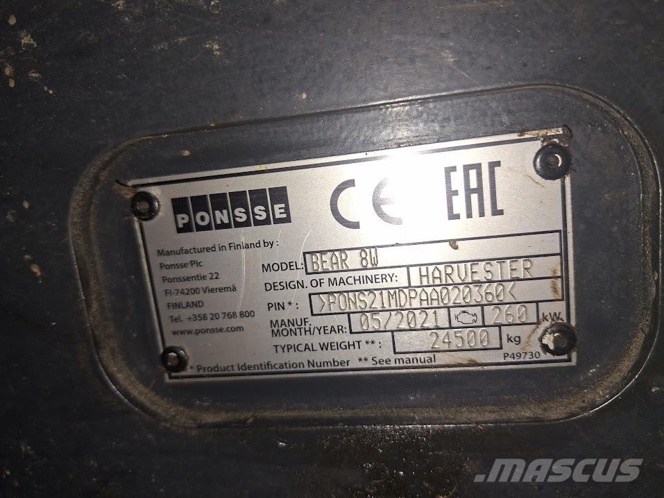 Ponsse Bear 8W Biçerdöverler