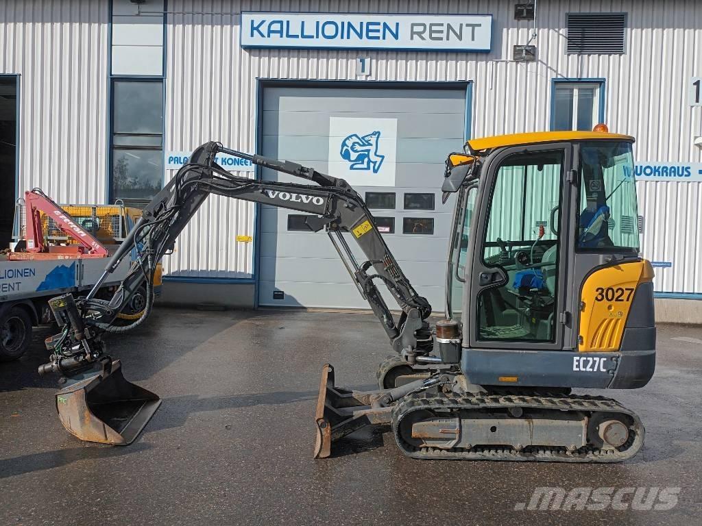 Volvo EC 27 C Mini ekskavatörler, 7 tona dek