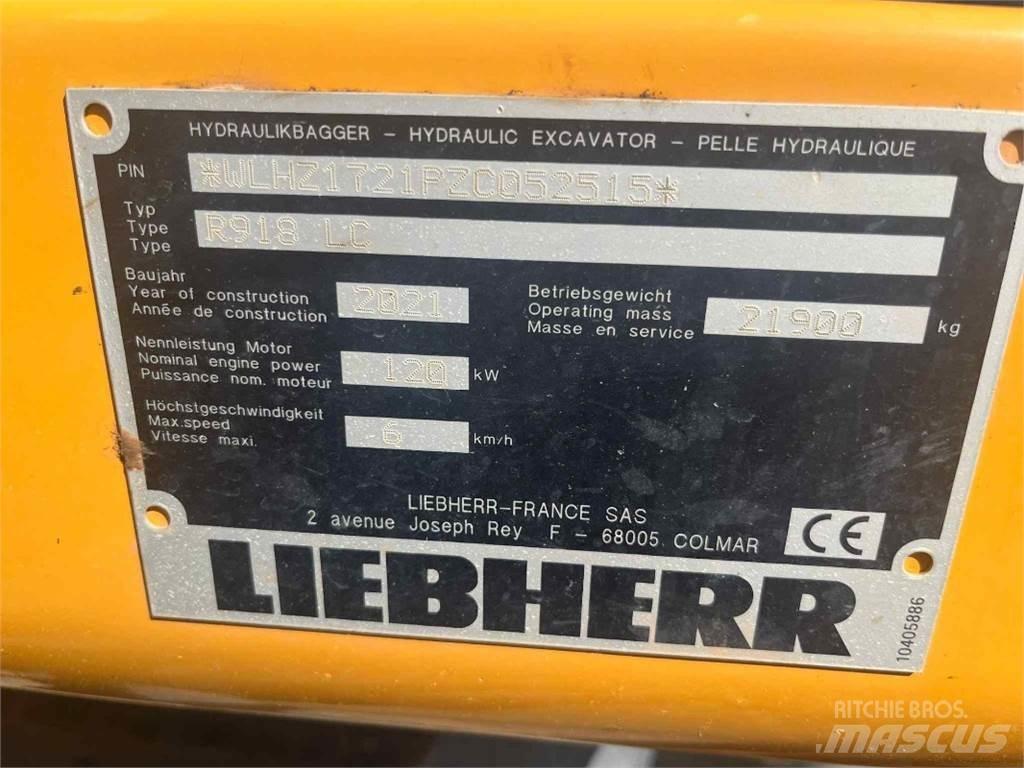 Liebherr R918 Paletli ekskavatörler