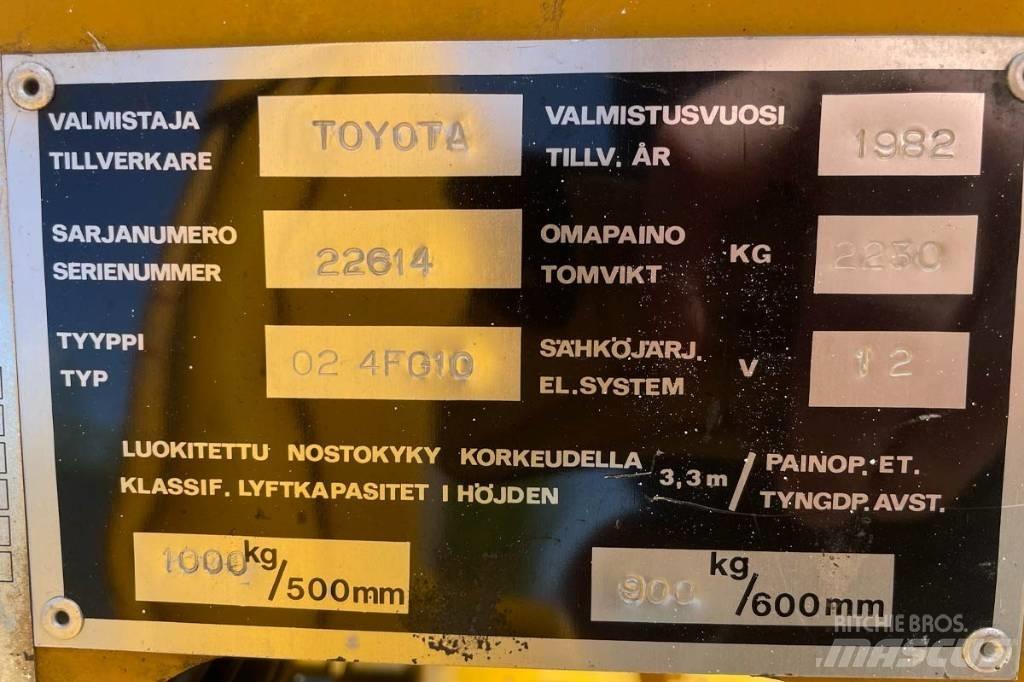 Toyota 02-4FG10 LPG'li forkliftler