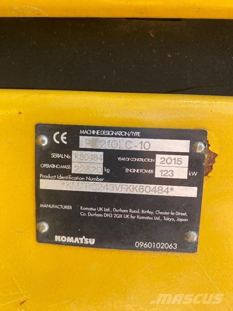 Komatsu PC 210 LC-10 Paletli ekskavatörler