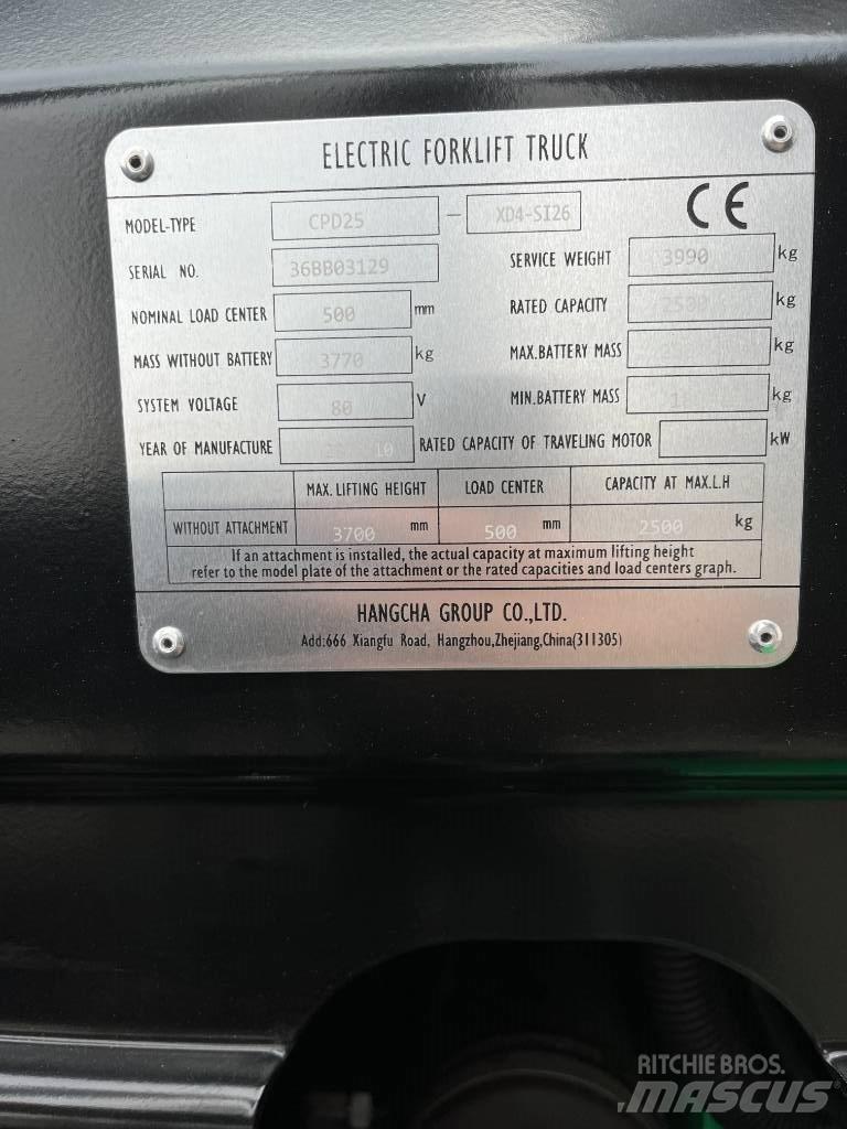 Hangcha CPD 25 Elektrikli forkliftler