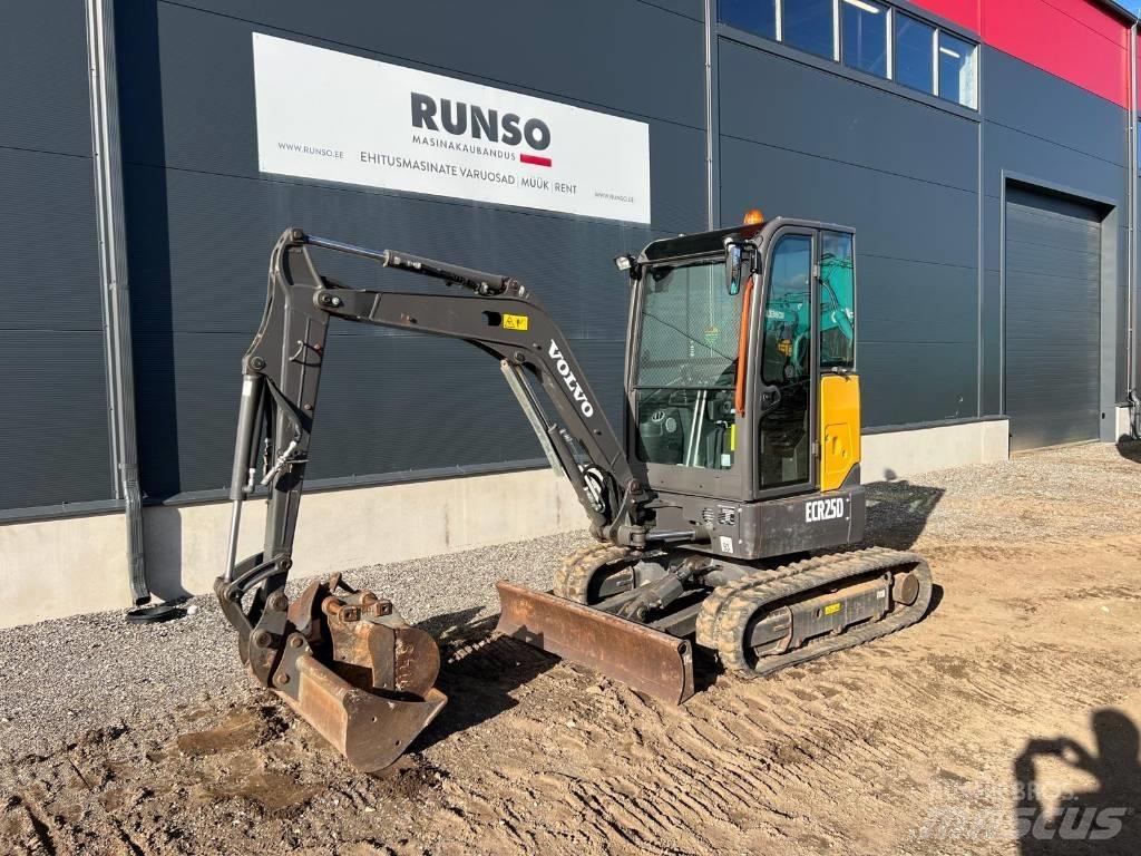 Volvo ECR 25 D Mini ekskavatörler, 7 tona dek