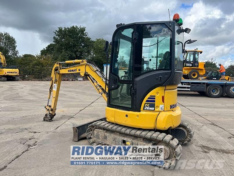 Komatsu PC 26 MR-5 Mini ekskavatörler, 7 tona dek