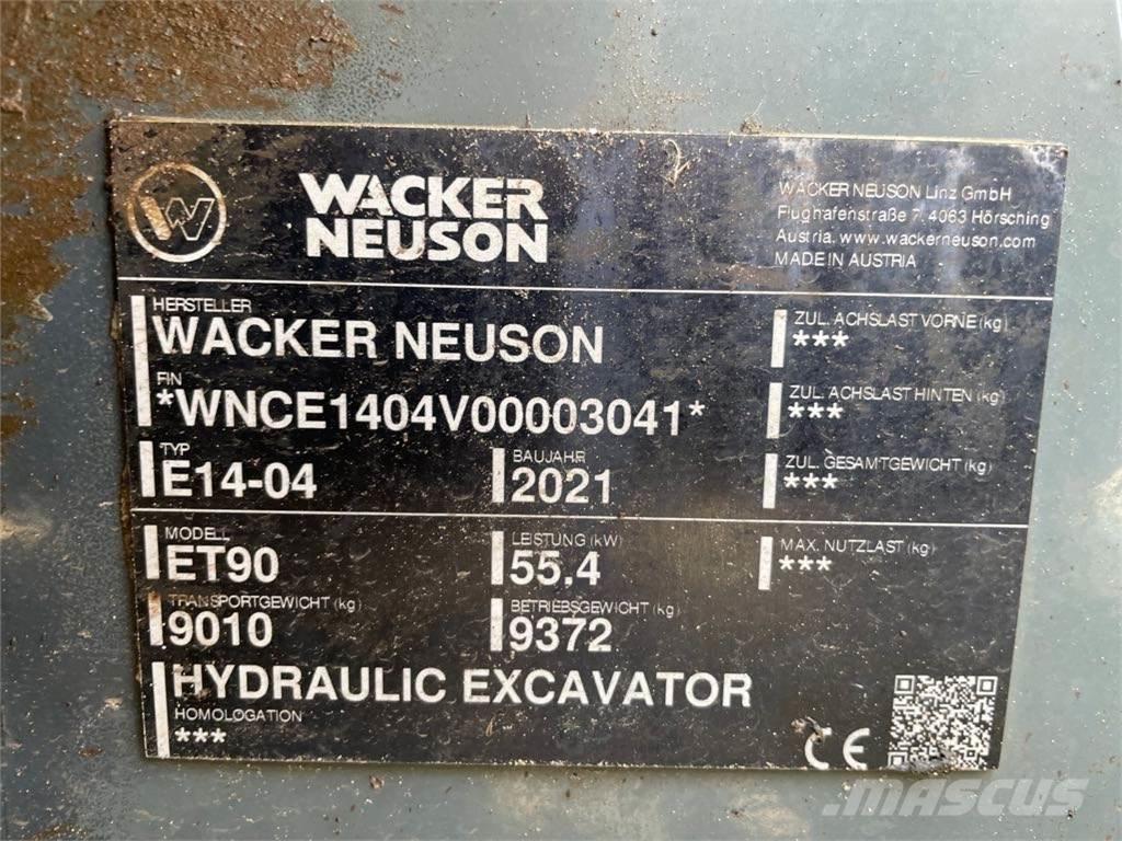 Wacker Neuson ET90 Paletli ekskavatörler
