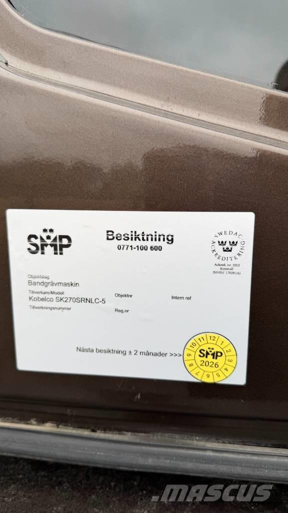 Kobelco SK 270 LC Paletli ekskavatörler