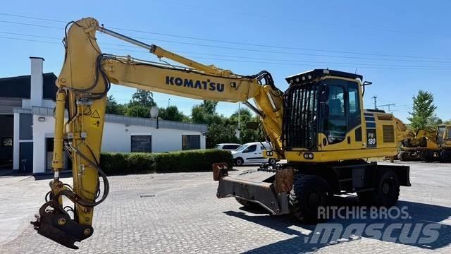 Komatsu PW 180-10 Lastik tekerli ekskavatörler