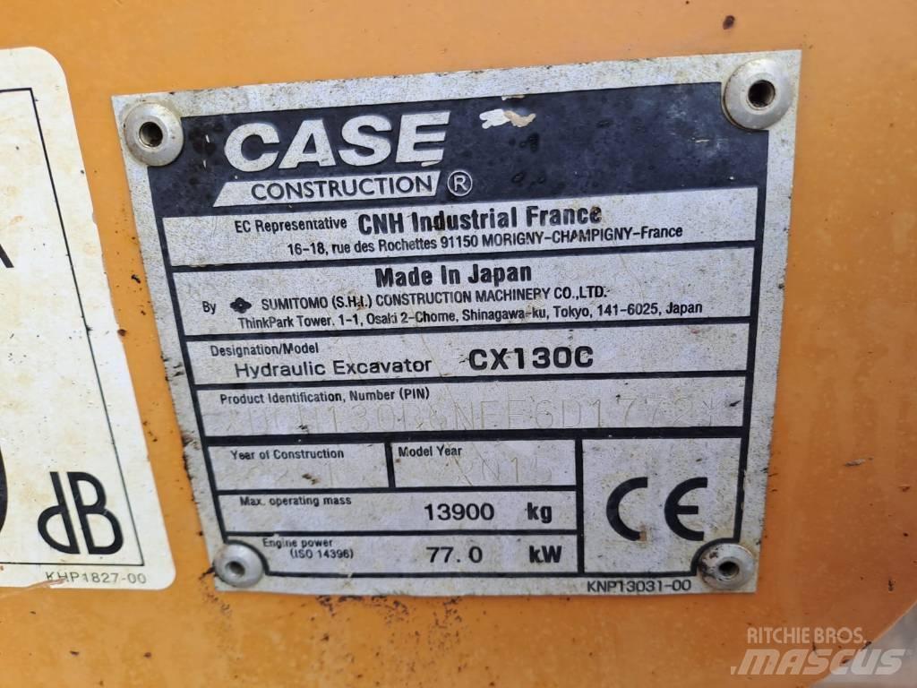 CASE CX 130 C Paletli ekskavatörler