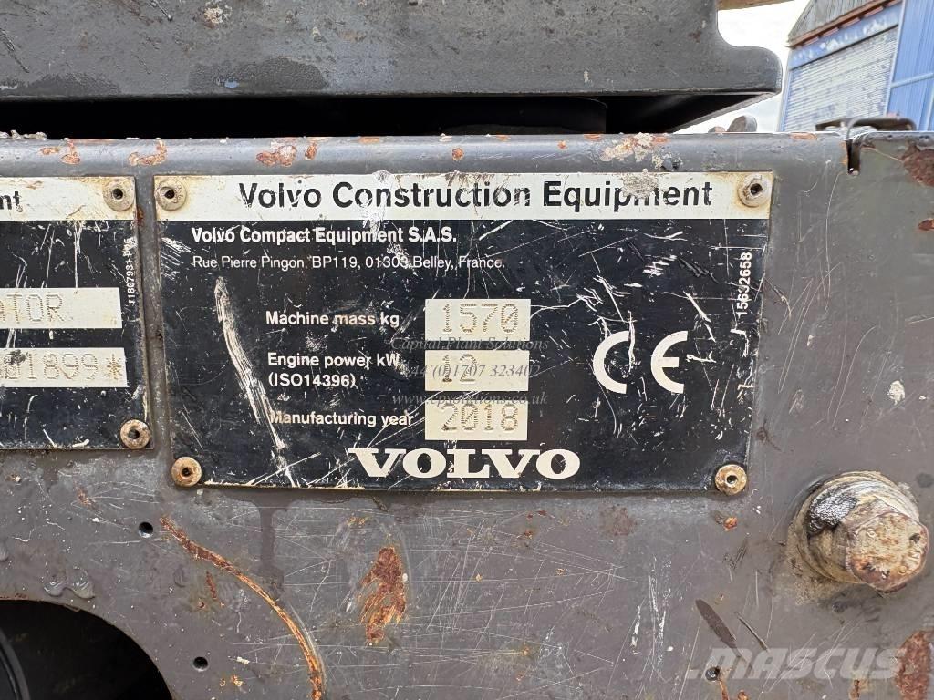 Volvo EC 15 D Mini ekskavatörler, 7 tona dek