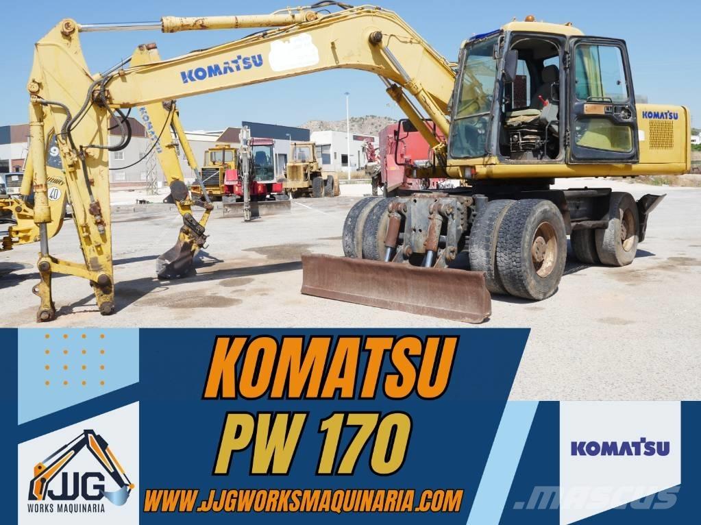 Komatsu PW 170 Lastik tekerli ekskavatörler