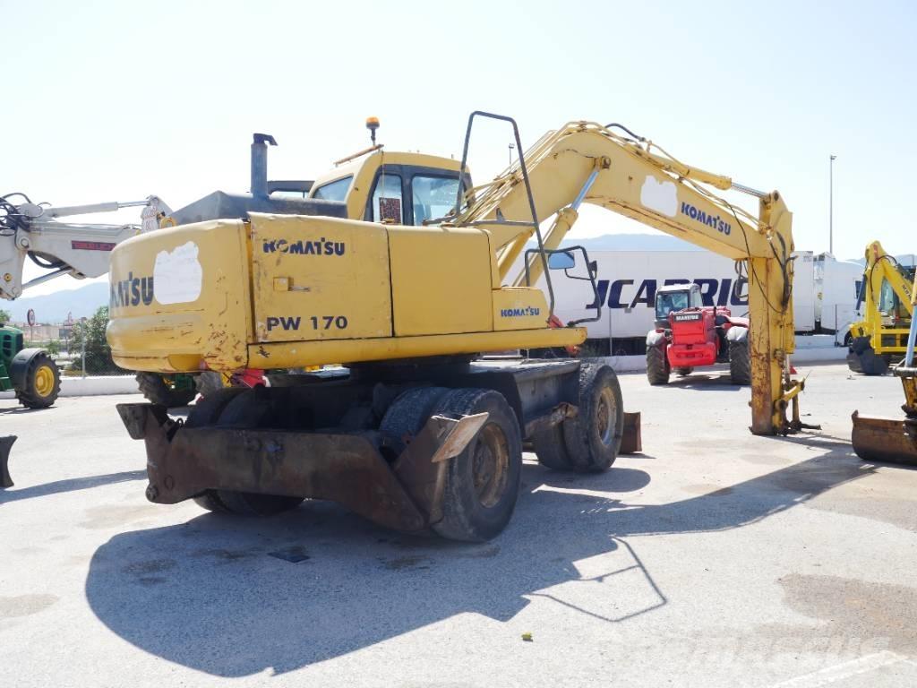 Komatsu PW 170 Lastik tekerli ekskavatörler
