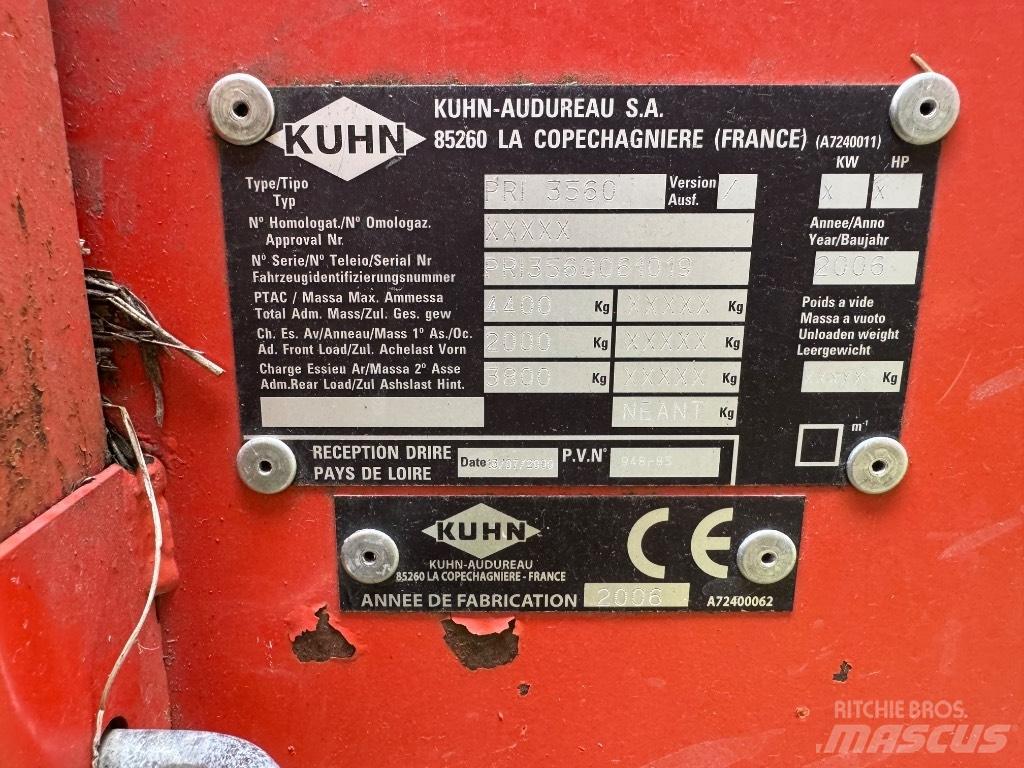 Kuhn Primor 3560 Balya ögütücü, kesici ve açicilar