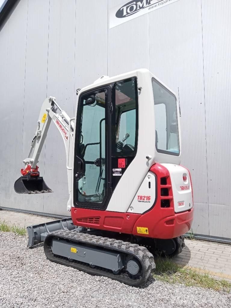 Takeuchi TB 216 Mini ekskavatörler, 7 tona dek