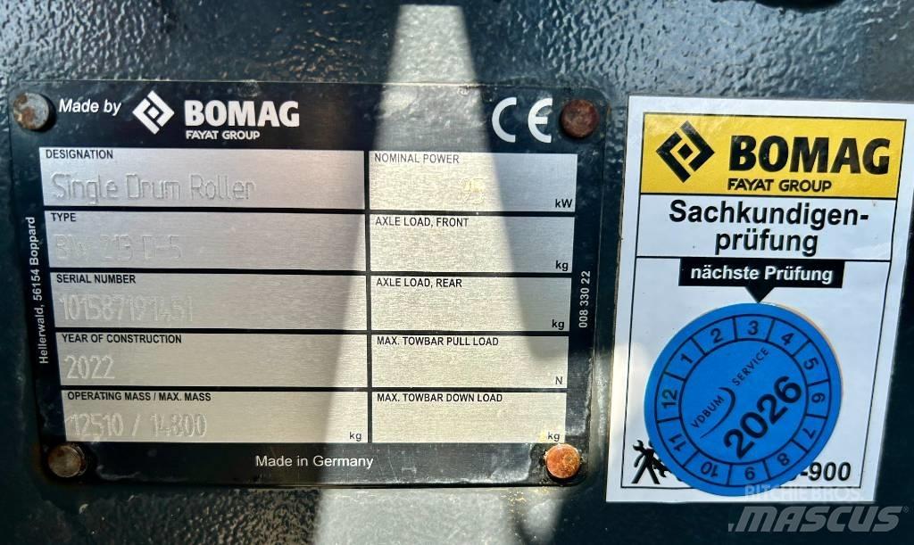 Bomag BW 213 D-5 Diğer silindirler