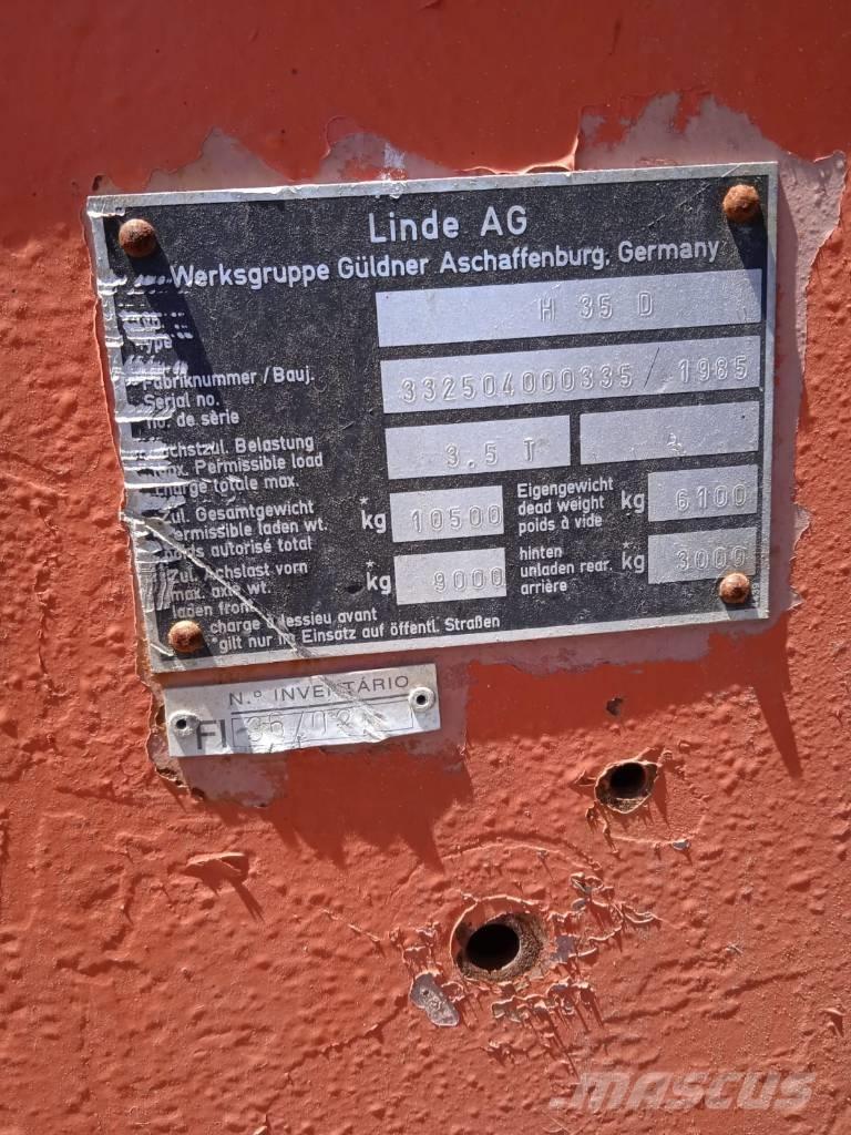 Linde H 35 D Dizel forkliftler